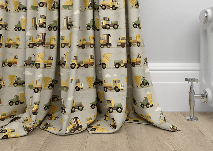 Construction Crew, Tarmac - Made to Measure Curtains - Image 6